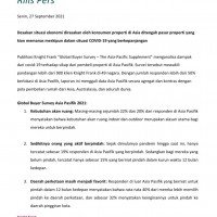 Rilis Pers - Global Buyer Survey 2021 Asia Pacific Supplement | KF Map – 印度尼西亚房地产和基础设施的数字地图