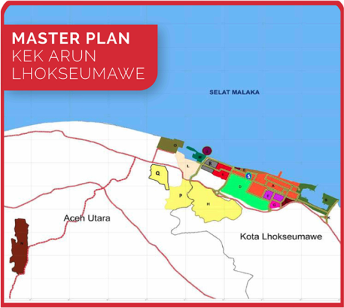 KEK Arun Lhoksemawe, 经济特区 (SEZ) | We provide Indonesia infrastructure map on various property sectors and data. Access property listings, infrastructure developments, news, and valuable transaction data for informed decisions.