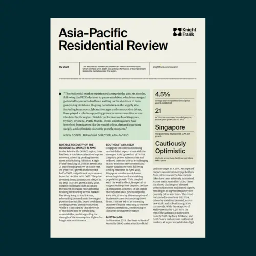 Asia-Pacific Residential Review H2 2023 | KF Map – 印度尼西亚房地产和基础设施的数字地图