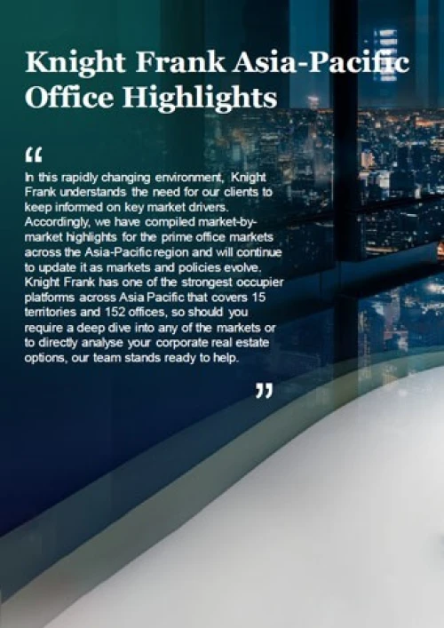 Knight Frank Asia Pacific Office Highlights - Updated Feb 2021 | KF Map – 印度尼西亚房地产和基础设施的数字地图
