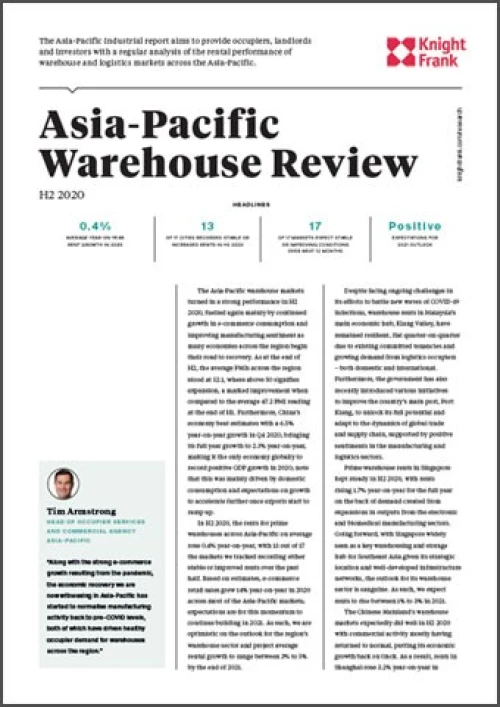 Asia Pacific Warehouse Review H2 2020 | KF Map – 印度尼西亚房地产和基础设施的数字地图